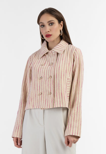 Pink Off-White Stripe