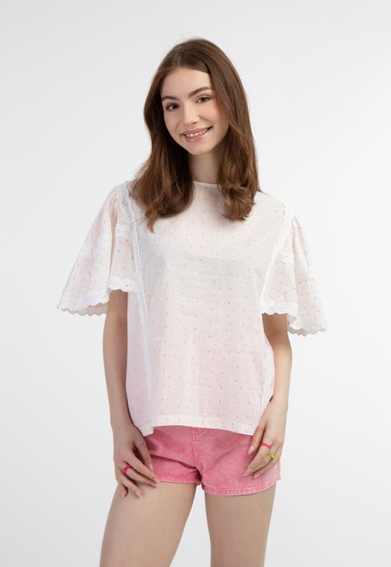 Mymo Women's Blouse With Lace