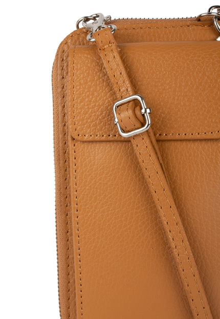 FELIPA Women's Leather Wallet And Cell Phone Bag