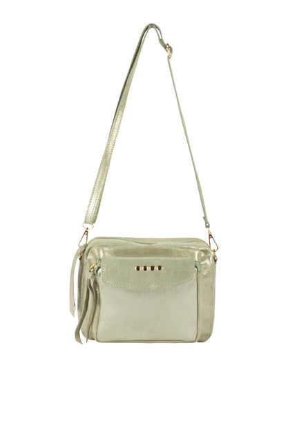 IZIA Damen Leder Schultertasche