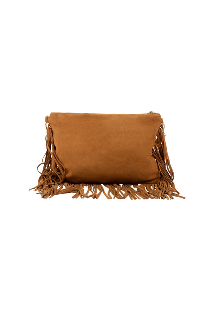 Izia Women's Leather Fringed Bag