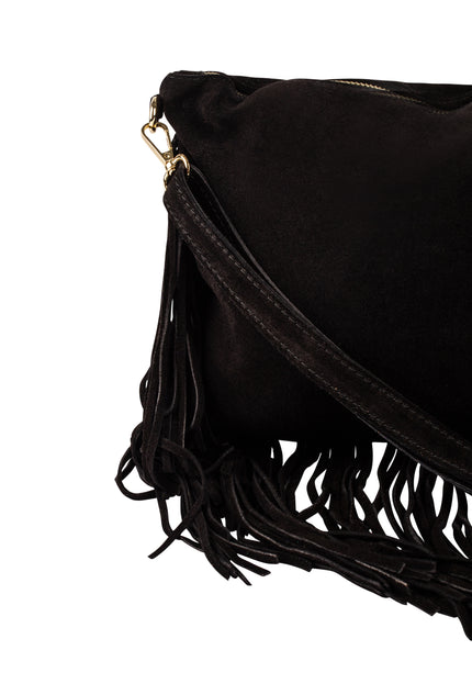 Izia Women's Leather Fringed Bag