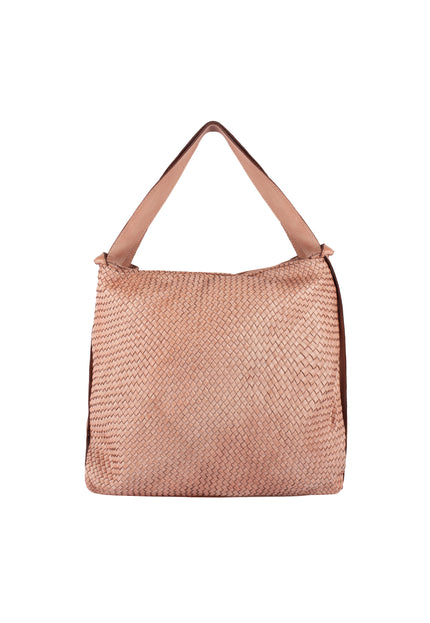 FELIPA Damen geflochtene Lederhandtasche