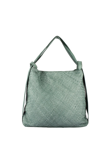 FELIPA Damen geflochtene Lederhandtasche