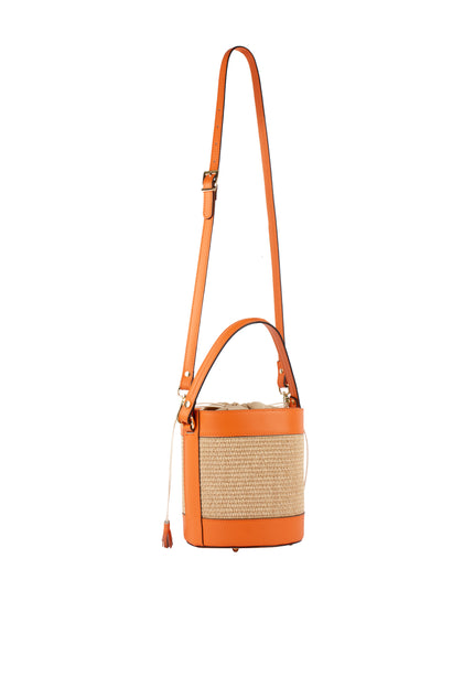 FELIPA Women's Bucket Bag Made Of Raffia