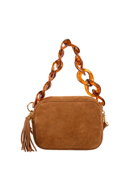 usha FESTIVAL Women's Handbag Made Of Suede Leather