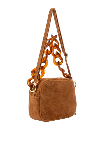 usha FESTIVAL Women's Handbag Made Of Suede Leather