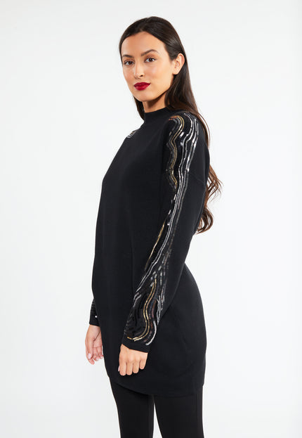 Faina Women's Knitted Dress With Sequins