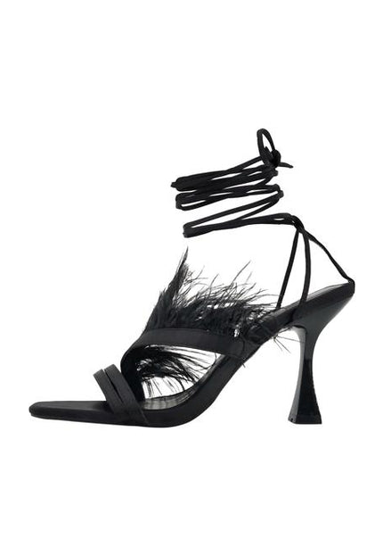 Faina Women's Sandal With Feathers