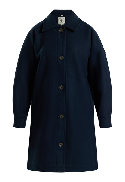 Dreimaster vintage Women's Transitional Coat In A Wool Look