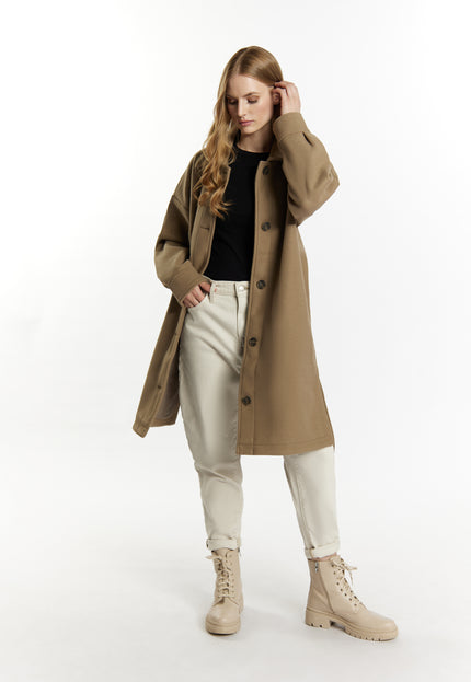 Dreimaster vintage Women's Transitional Coat In A Wool Look