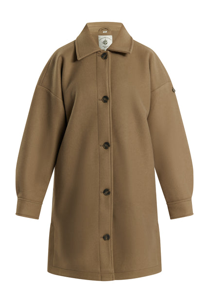 Dreimaster vintage Women's Transitional Coat In A Wool Look