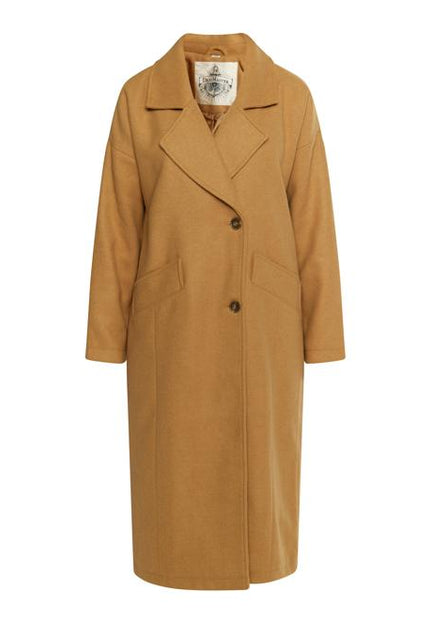 Dreimaster vintage Women's Transitional Coat Made Of Wool Blend