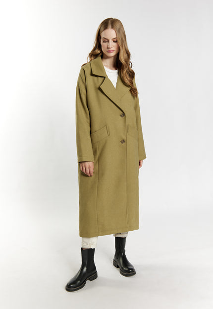 Dreimaster vintage Women's Transitional Coat Made Of Wool Blend