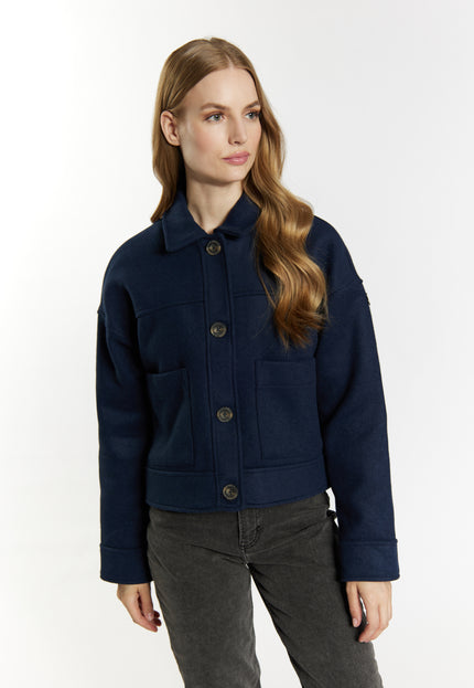 Dreimaster vintage Women's Transitional Jacket Made From A Wool Blend