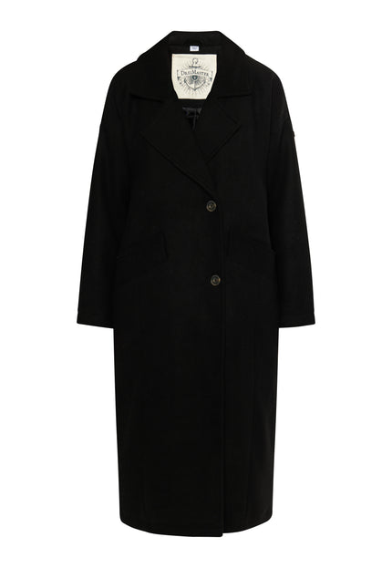 Dreimaster vintage Women's Transitional Coat Made Of Wool Blend