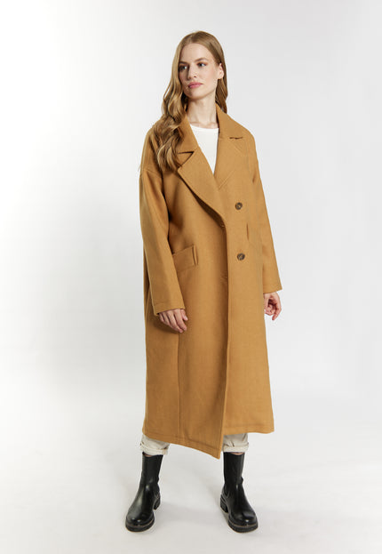 Dreimaster vintage Women's Transitional Coat Made Of Wool Blend