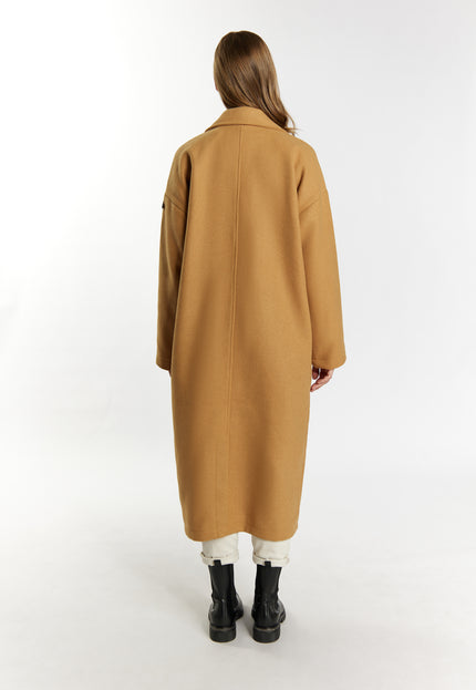 Dreimaster vintage Women's Transitional Coat Made Of Wool Blend