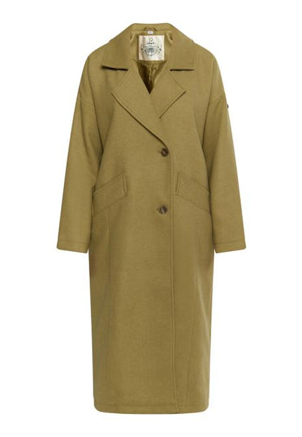 Dreimaster vintage Women's Transitional Coat Made Of Wool Blend