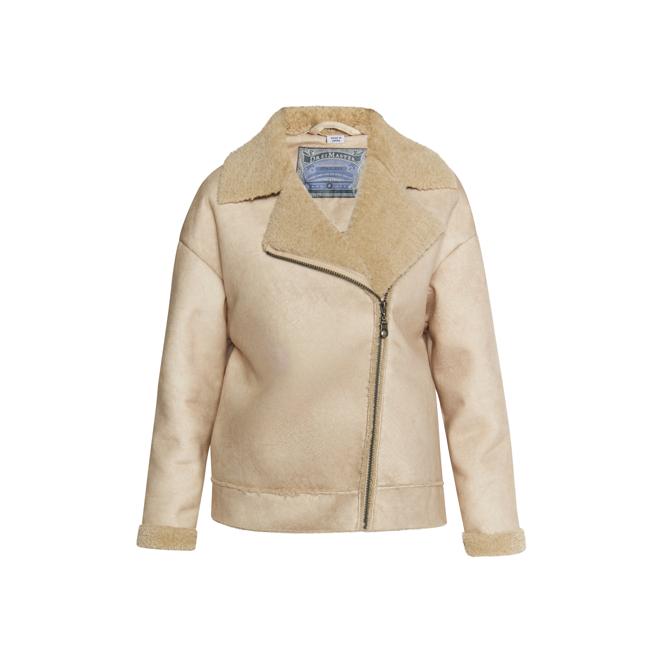 Dreimaster vintage Women's Transition Jacket Made Of Imitation Fur