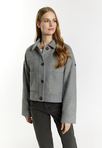 Dreimaster vintage Women's Transitional Jacket Made From A Wool Blend