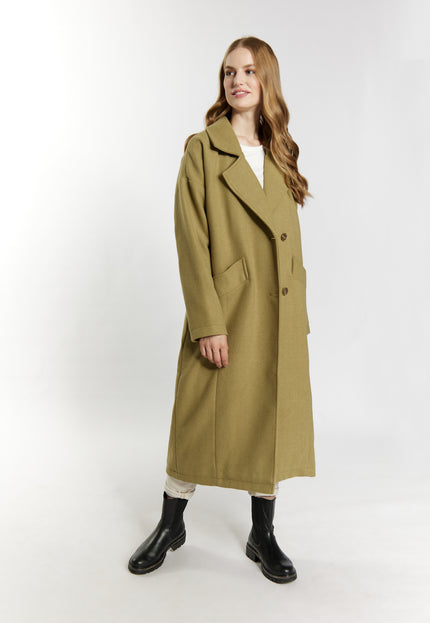 Dreimaster vintage Women's Transitional Coat Made Of Wool Blend