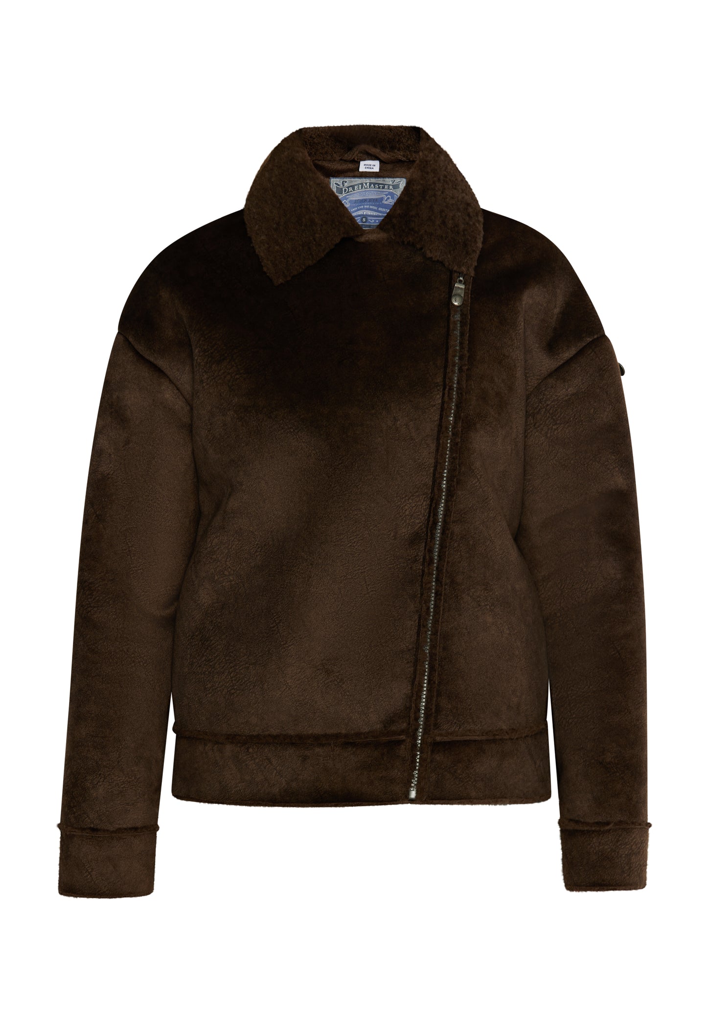 Dreimaster vintage Women's Transition Jacket Made Of Imitation Fur