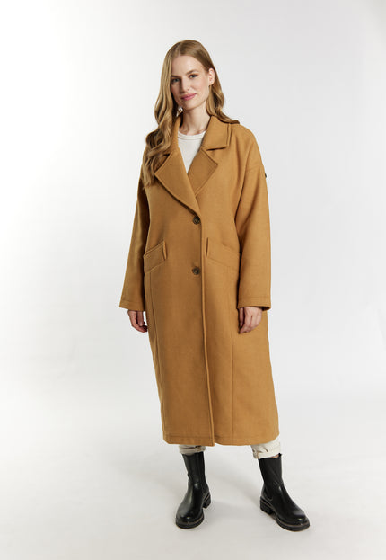 Dreimaster vintage Women's Transitional Coat Made Of Wool Blend