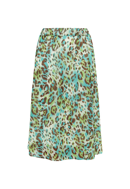 Faina Women's Skirt With Leopard Print