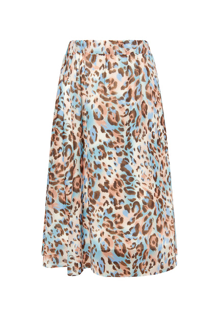 Faina Women's Skirt With Leopard Print