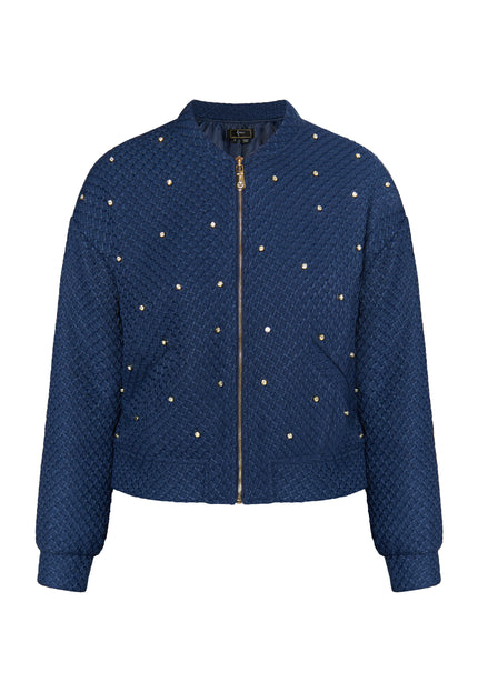 Faina Women's Boucé Jacket With Rhinestones