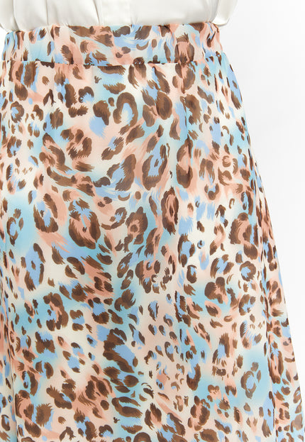 Faina Women's Skirt With Leopard Print