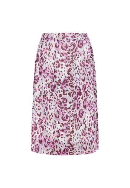 Faina Women's Skirt With Leopard Print