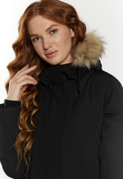 Dreimaster klassik Women's Winter Parka With Faux Fur