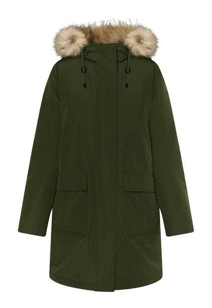 Dreimaster klassik Women's Winter Parka With Faux Fur