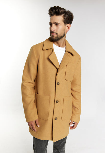 Dreimaster vintage Men's Short Wool Blend Coat