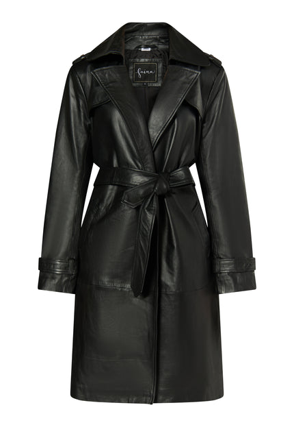 Faina Women's Leather Coat