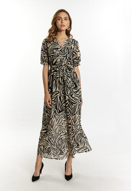 Faina Women's Zebra Print Maxi Dress