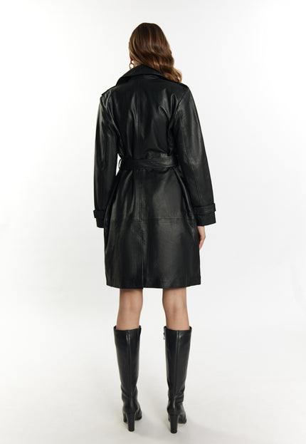 Faina Women's Leather Coat