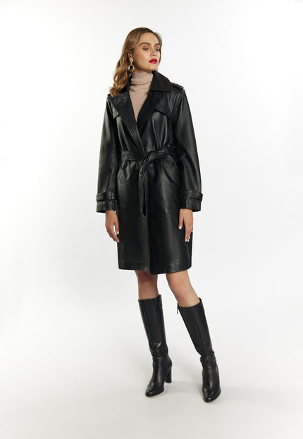 Faina Women's Leather Coat