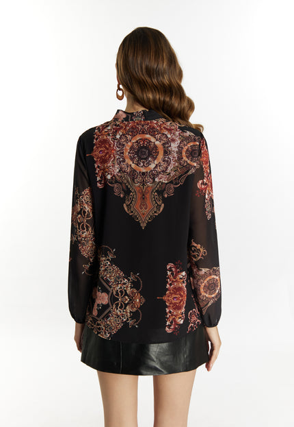 Faina Women's Blouse With Baroque Print