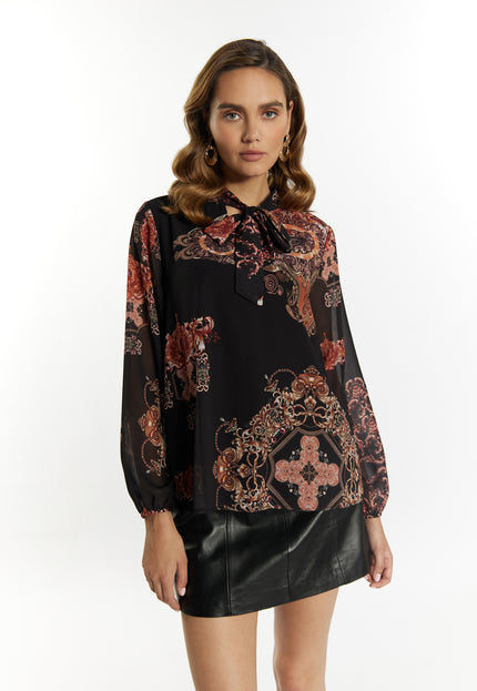 Faina Women's Blouse With Baroque Print