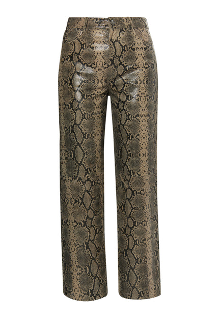 Faina Women's Leather Pants