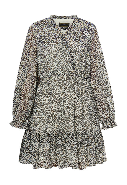 Faina Women's Mini Dress With Leopard Print