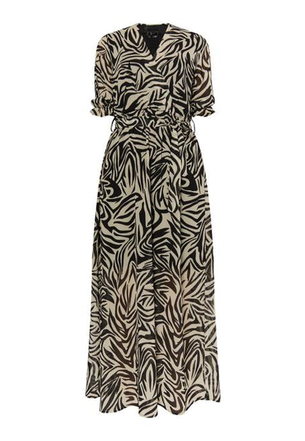 Faina Women's Zebra Print Maxi Dress