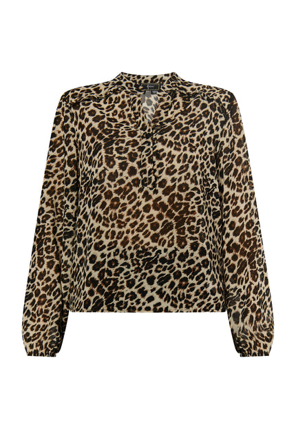 Faina Women's Leo Print Blouse