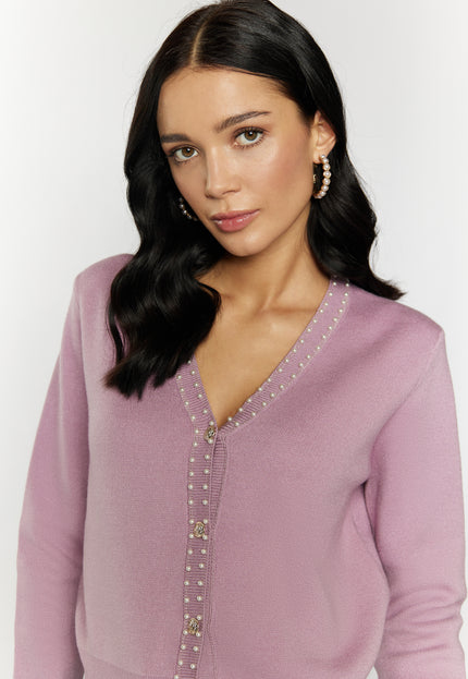 Faina Women's Cardigan With Pearls