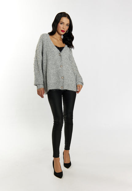 Faina Women's Cardigan With Pearls