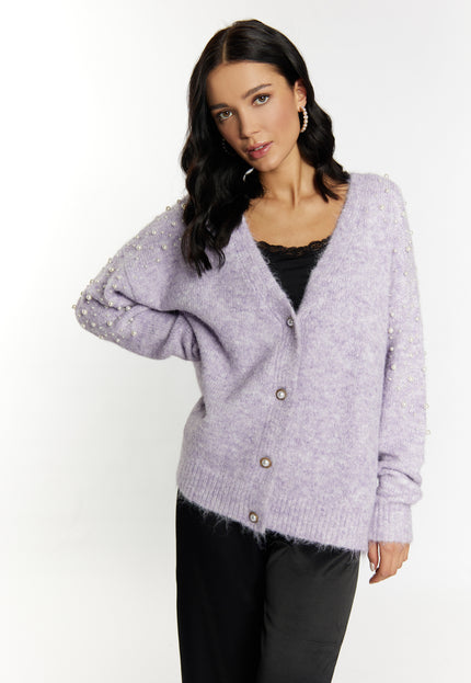 Faina Women's Cardigan With Pearls