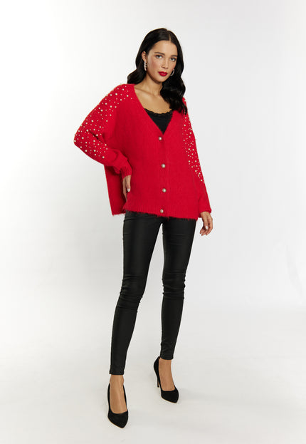 Faina Women's Cardigan With Pearls